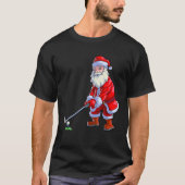 Golf Lover Mannen Golf Club Golfing Santa C T-shirt (Voorkant)