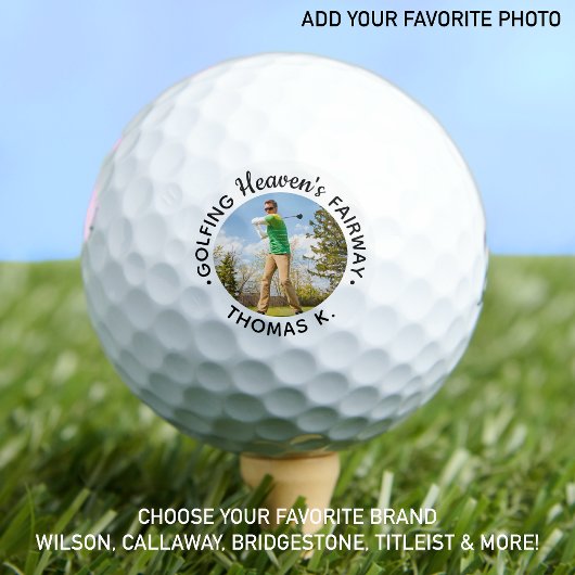 Golf Lover Memorial Golfing Heaven's Fairway Foto Golfballen
