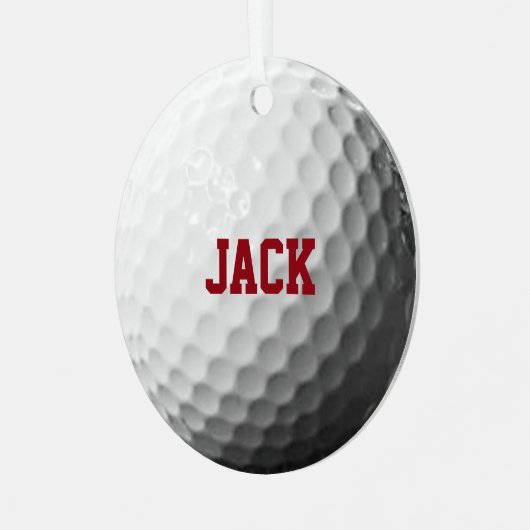 Golf Lover Persoonlijk Ornament (Voorkant links)