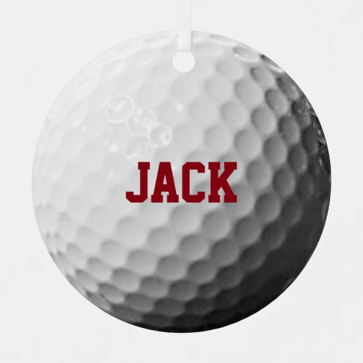 Golf Lover Persoonlijk Ornament (Voorkant)