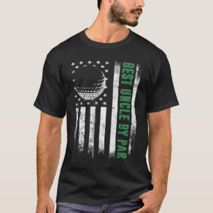 Golf Lover Retro USA Amerikaanse vlag Beste Oom Do T-shirt