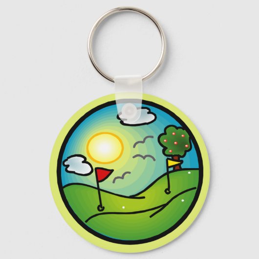 Golf Lover Sleutelhanger (Voorkant)