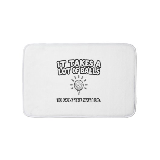 Golf Lover T-Shirt Design Badmat (Voorkant)