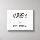 Golf Lover T-Shirt Design Canvas Afdruk (Voorkant)