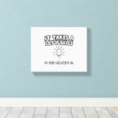 Golf Lover T-Shirt Design Canvas Afdruk (Insitu (Houten vloer))