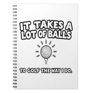Golf Lover T-Shirt Design Notitieboek