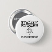 Golf Lover T-Shirt Design Ronde Button 5,7 Cm (Voorkant /achterkant)