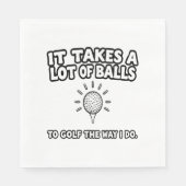 Golf Lover T-Shirt Design Servet (Voorkant)