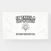 Golf Lover T-Shirt Design Spandoek (Horizontaal)