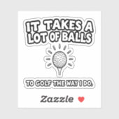 Golf Lover T-Shirt Design Sticker (Vel)