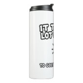 Golf Lover T-Shirt Design Thermosbeker (Gedraaid links)