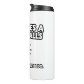 Golf Lover T-Shirt Design Thermosbeker (Geroteerd rechts)