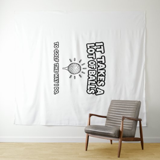 Golf Lover T-Shirt Design Wandkleed (In Situ (horizontaal))