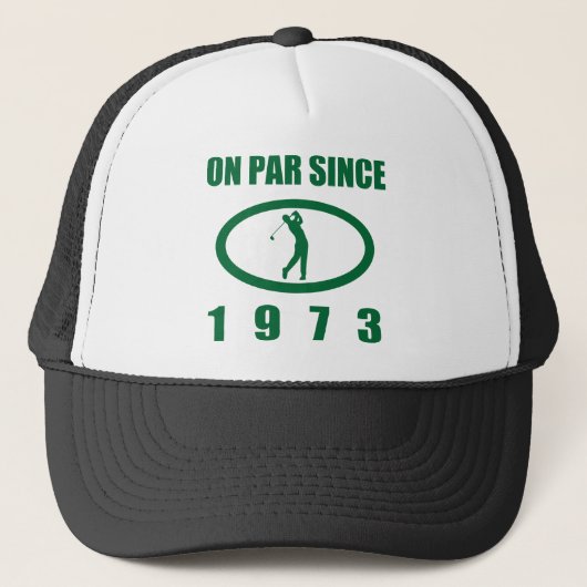 Golf Lover's 50ste verjaardag 1973 Trucker Pet (Voorkant)