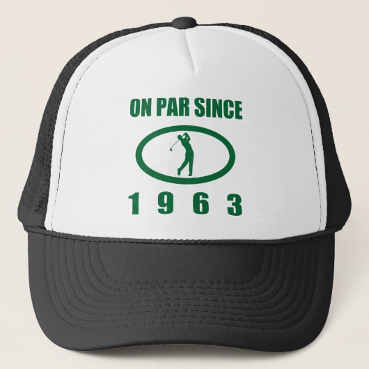 Golf Lover's 60ste verjaardag 1963 Trucker Pet (Voorkant)