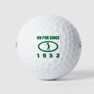 Golf Lover's 70ste verjaardag 1953 Golfballen