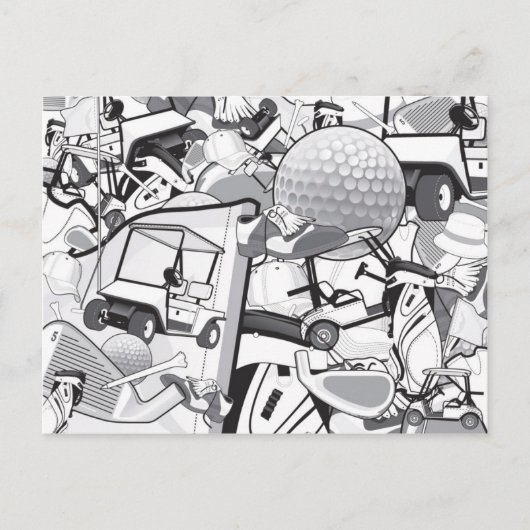 Golf Lovers Briefkaart (Voorkant)