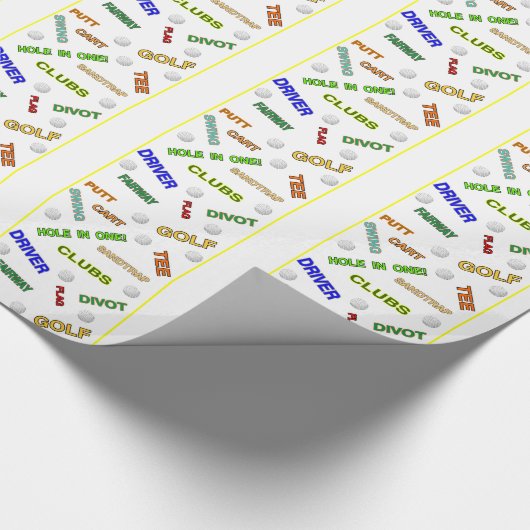 Golf Lovers Cadeaupapier (Hoek)