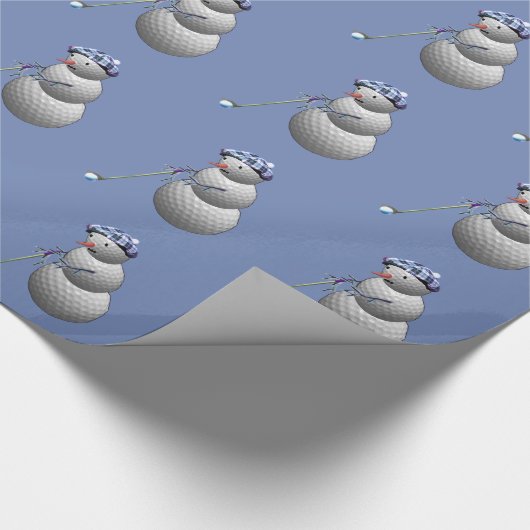 Golf Lovers Kerstmis Cadeaupapier (Hoek)