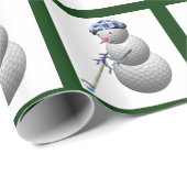 Golf Lovers Kerstmis Cadeaupapier (Rol Hoek)