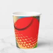 Golf Lovers Papieren Bekers (Achterkant)