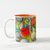 Golf Lovers Tweekleurige Koffiemok (Links)