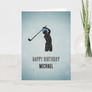 Golf Loving Guy - Golfer Thema voor de verjaardag  Kaart
