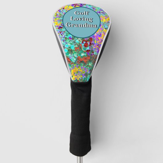 "Golf Loving Oma" Golf Driver Hoes Golfheadcover (Voorkant)