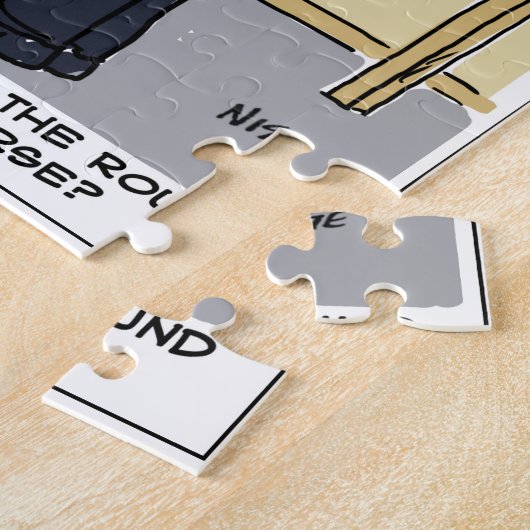 Golf Loving Postman Cartoon Legpuzzel (Zijkant)