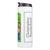 Golf Lucky Trick Shot Cartoon - Funny Thermosbeker (Geroteerd rechts)