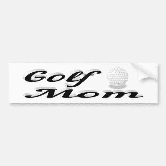 Golf Ma Bumpersticker (Voorkant)