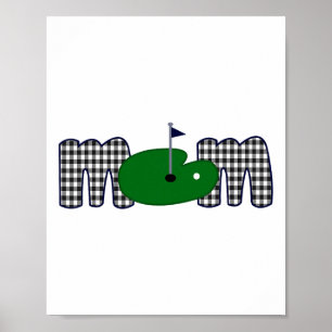 Golf Ma Life Birthday Family Matching Mama Poster