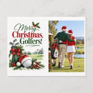Golf Maak Je Eigen Foto Prettig Kerstfeest Feestdagenkaart