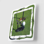 Golf maakt dat stuk, vierkante klok (Hoek)