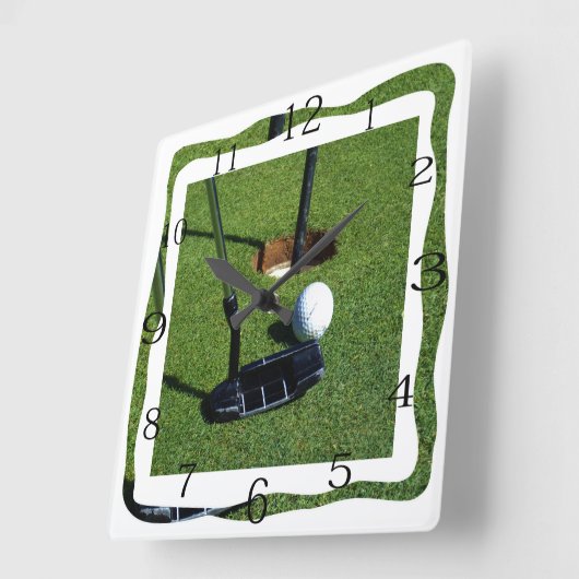 Golf maakt dat stuk, vierkante klok (Hoek)