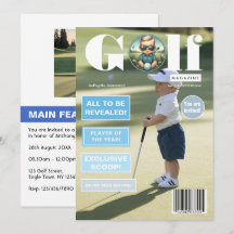 Golf Magazine Omslagfoto Jongen Verjaardagsfeestje
