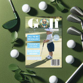Golf Magazine Omslagfoto Jongen Verjaardagsfeestje Kaart