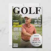 Golf Magazine Verjaardag Uitnodiging, Fun Golf Uit Kaart (Voorkant)