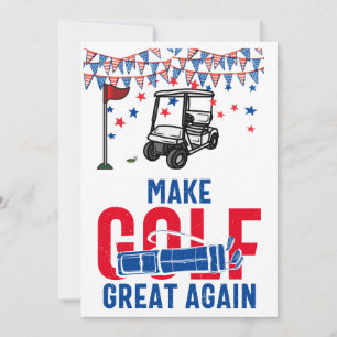 Golf Make Golf weer geweldig met vlag van Amerika Kaart