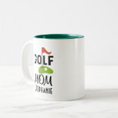 Golf Mam Golfing Gift Mok (Voorkant links)