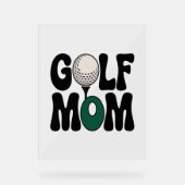 Golf mama acryl bord (Voorkant)