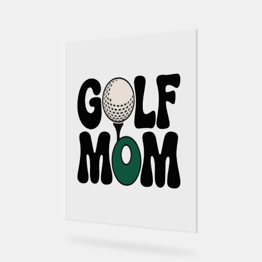 Golf mama acryl bord (Hoek)