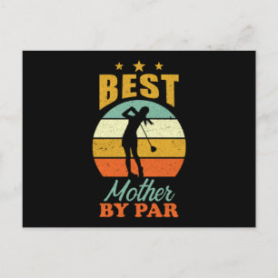 Golf mama briefkaart