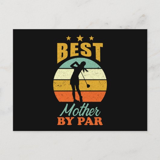 Golf mama briefkaart (Voorkant)