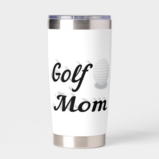 Golf mama geïsoleerde drinkbeker (Achterkant)