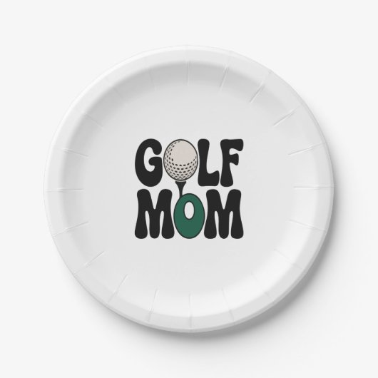 Golf mama papieren bordje (Voorkant)