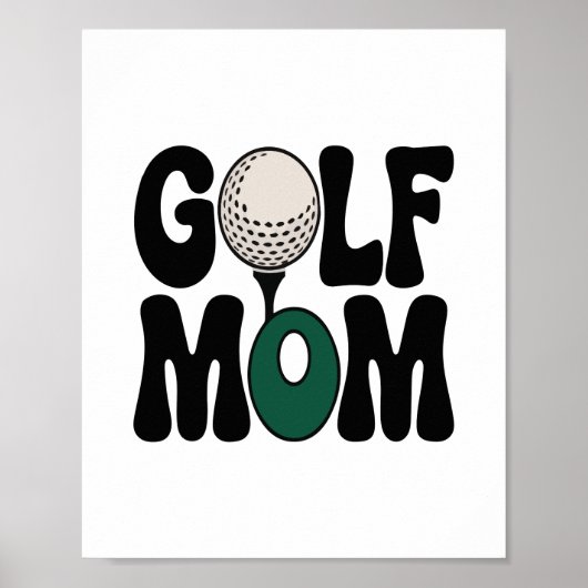 Golf mama poster (Voorkant)
