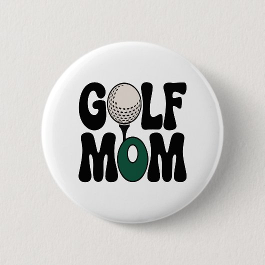 Golf mama ronde button 5,7 cm (Voorkant)