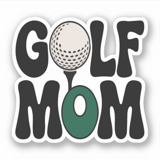 Golf mama sticker (Voorkant)