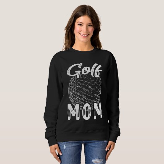 Golf mamma Vrouwen Golfer Golf Ball Player Family  Trui (Voorkant volledig)